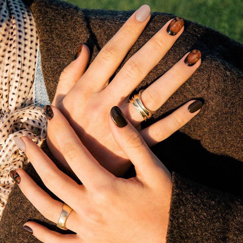 slide 2 of 6, Ohora Gel Nail Art Design Line - Coffee Toffee - 30ct, 30 ct