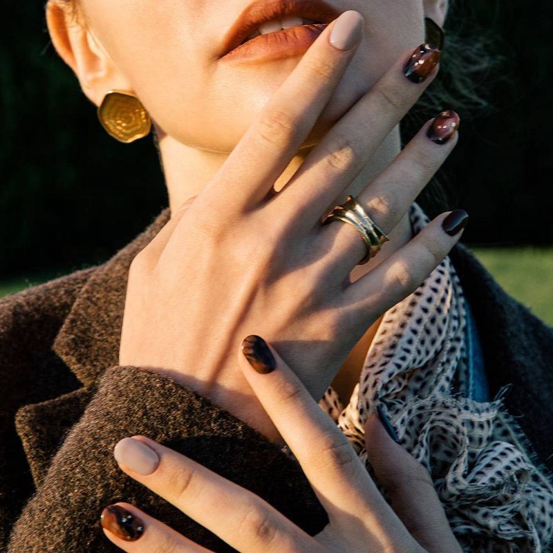 slide 3 of 6, Ohora Gel Nail Art Design Line - Coffee Toffee - 30ct, 30 ct