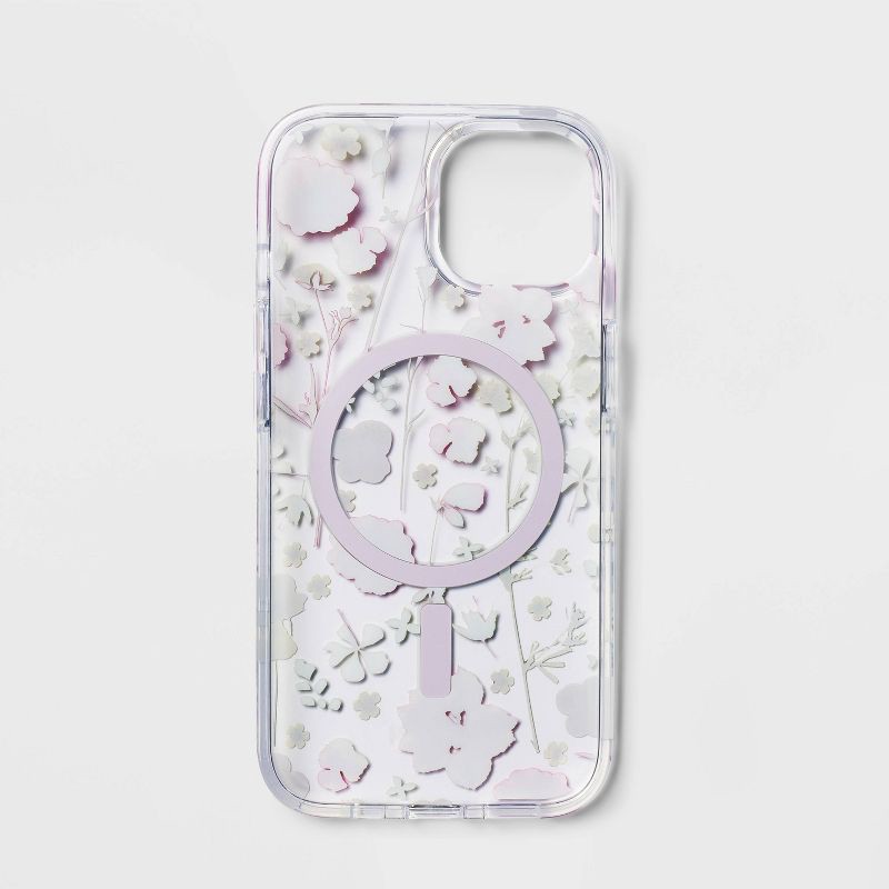 slide 4 of 4, iPhone16e/iPhone 15/iPhone 14/iPhone 13 Case with MagSafe - heyday™ Multicolor Floral: Polycarbonate & TPU, 1 ct