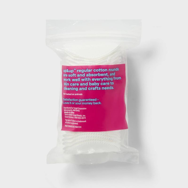 slide 3 of 3, Basic Cotton Rounds Nail Polish and Makeup Remover Pads - 30ct - up&up™, 30 ct