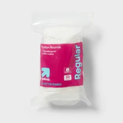 Basic Cotton Rounds Nail Polish and Makeup Remover Pads - 30ct - up&amp;up™