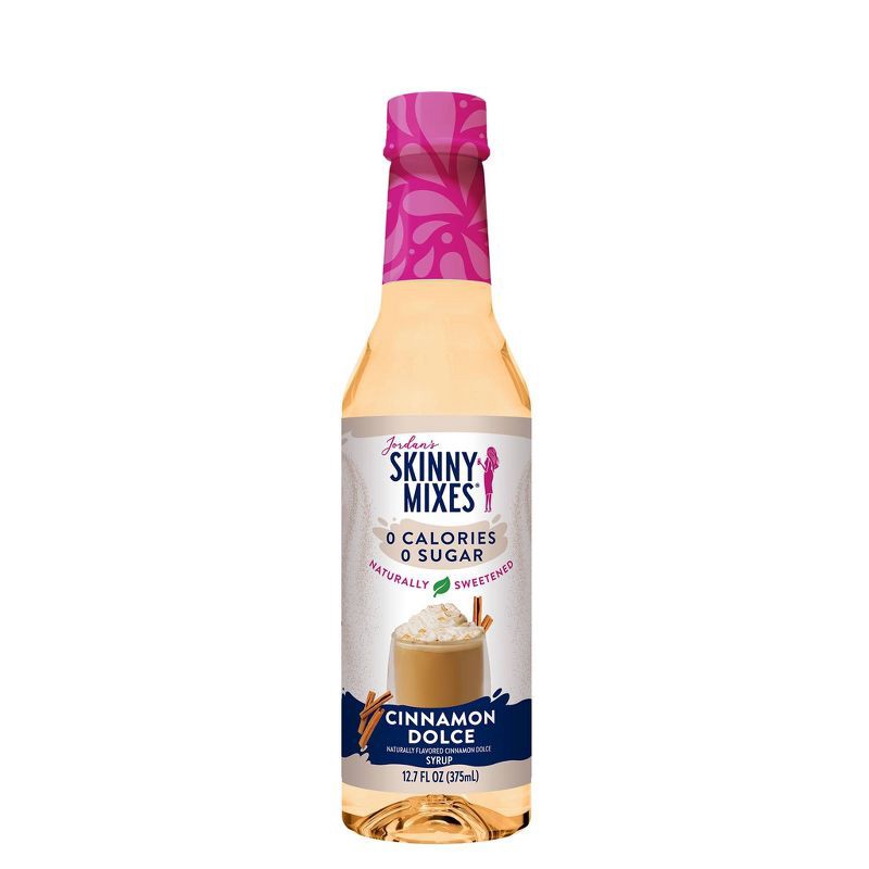slide 1 of 6, Jordan's Skinny Mixes Naturally Sweetened Sugar Free Cinnamon Dolce Coffee Flavoring Syrup - 12.7 fl oz, 12.7 fl oz