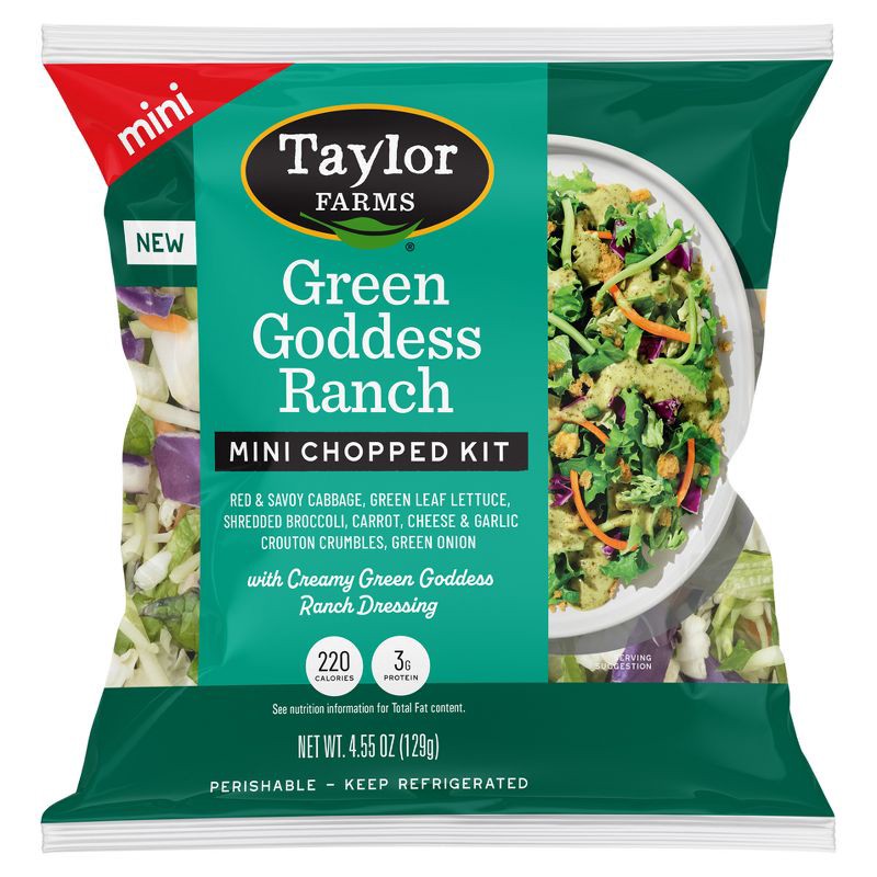 slide 1 of 3, Taylor Farms Green Goddess Ranch Mini Chopped Salad Kit - 4.55oz, 4.55 oz