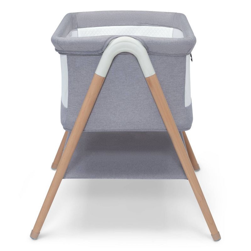 slide 9 of 14, Simmons Kids' Koi Beechwood By the Bed Bassinet - Dove Gray, 1 ct