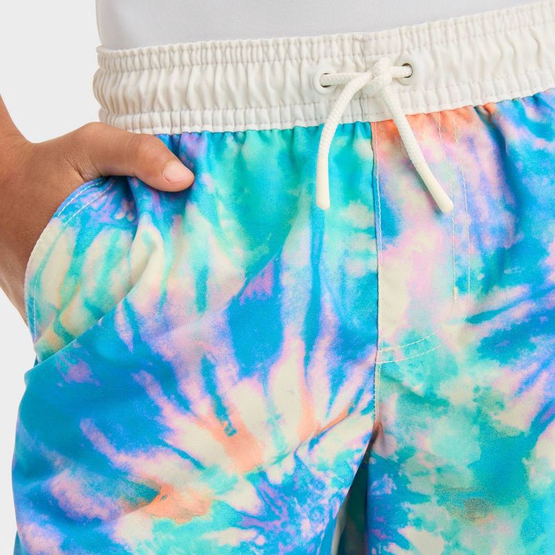 slide 2 of 3, Boys' Tie-Dye Swim Trunks - Cat & Jack™ M, 1 ct