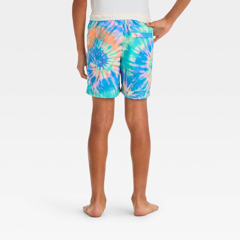 slide 3 of 3, Boys' Tie-Dye Swim Trunks - Cat & Jack™ M, 1 ct