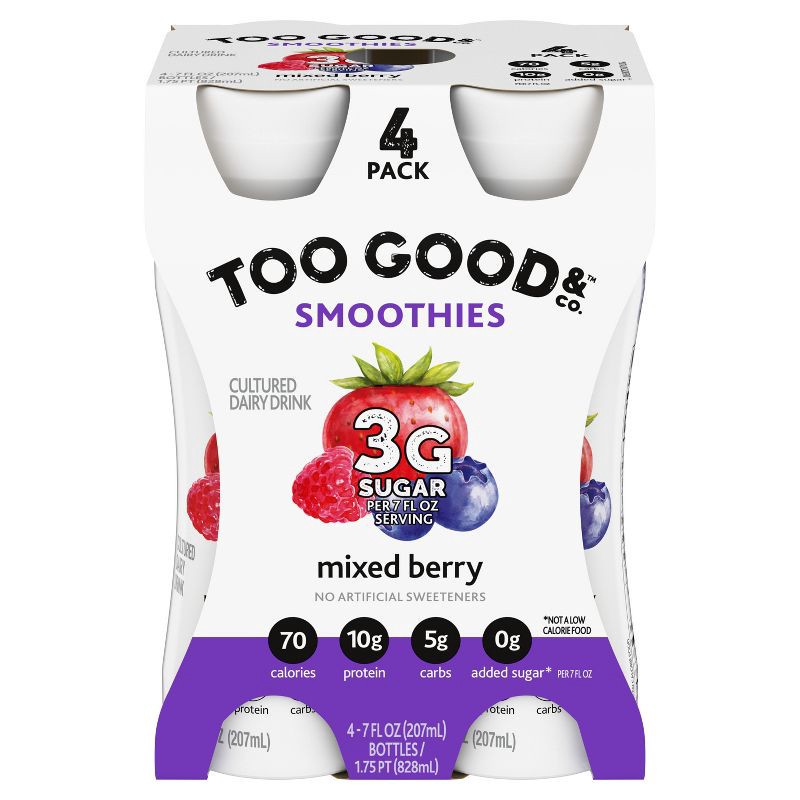 slide 2 of 13, Two Good Mixed Berry Drink - 4pk/7 fl oz, 4 ct, 7 fl oz