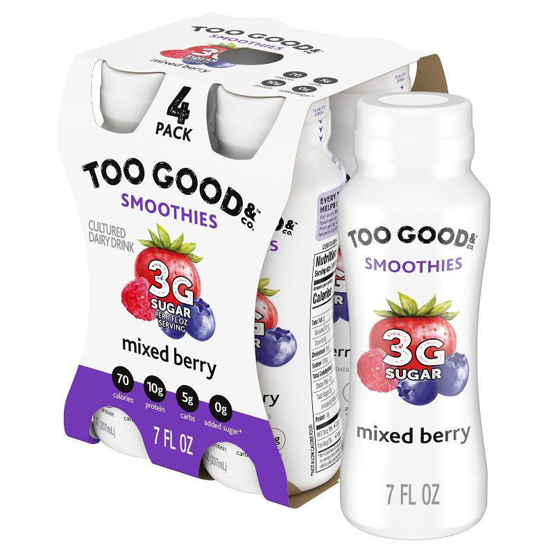 slide 1 of 13, Two Good Mixed Berry Drink - 4pk/7 fl oz, 4 ct, 7 fl oz