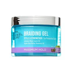 Kiss Colors & Care KISS Products Colors & Care Braid Hair Gel - Maximum Hold For Textured Hair - 6oz: Vegan