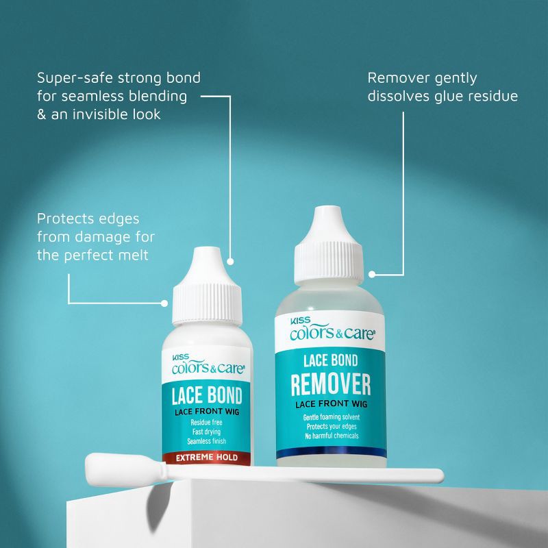 slide 8 of 12, KISS Products Colors & Care Wig Lace Bond Glue - Extreme Hold - 1.1oz, 1.1 oz