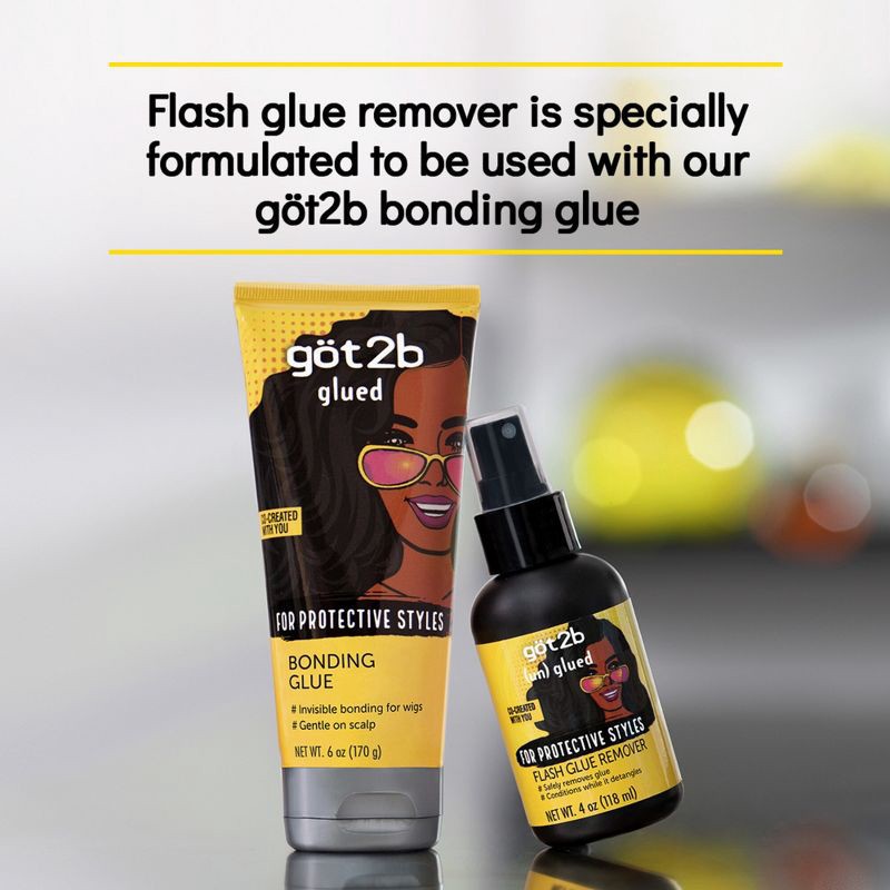 slide 6 of 7, Got2B Magic Glue Remover Hair Gel - 4oz, 4 oz