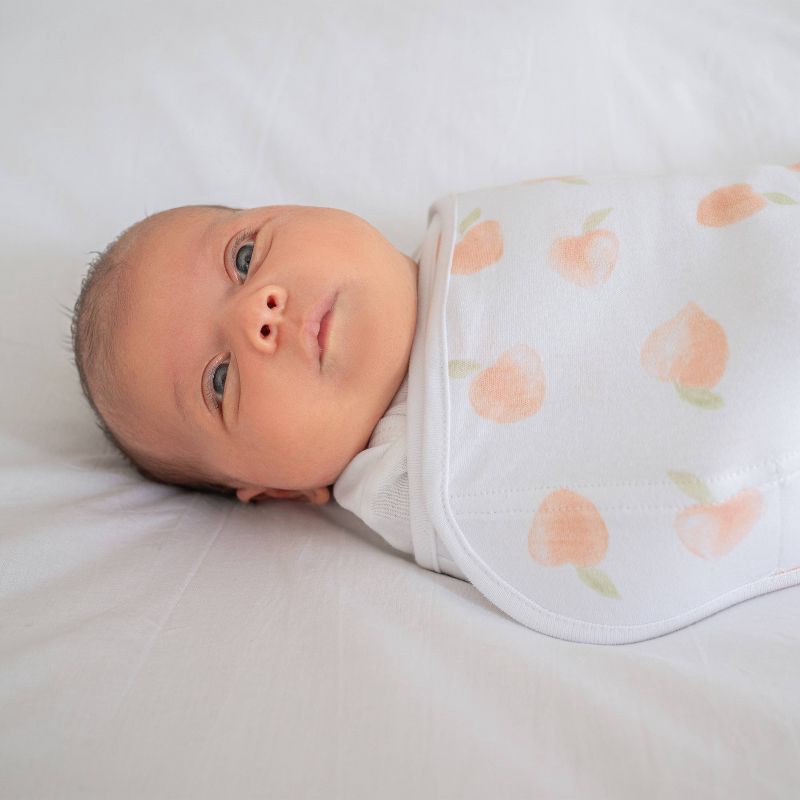 slide 4 of 9, aden + anais essentials Baby Girl 100% Cotton Zipless Easy 3pk Swaddle Wraps - Garden Floral 0-3m, 3 ct