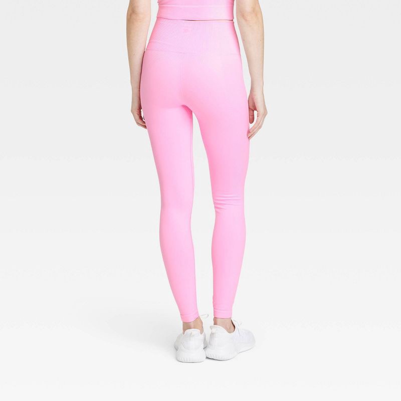Women's Seamless High-Rise Leggings - All In Motion™ Pink L 1 ct