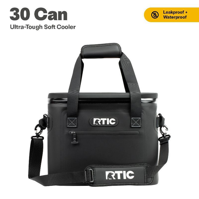 slide 2 of 9, RTIC Outdoors 30 Cans Ultra-Tough Soft Sided Cooler - Black, 30 cans
