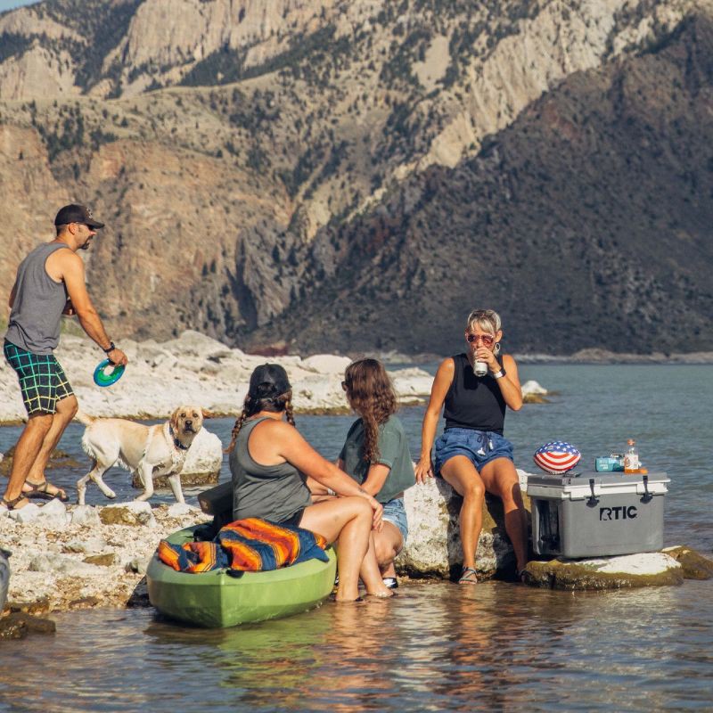 slide 5 of 13, RTIC Outdoors 32 QT Ultra-Light Hard Sided Cooler - Gray: Compact Outdoor Beverage Storage, 32 qt