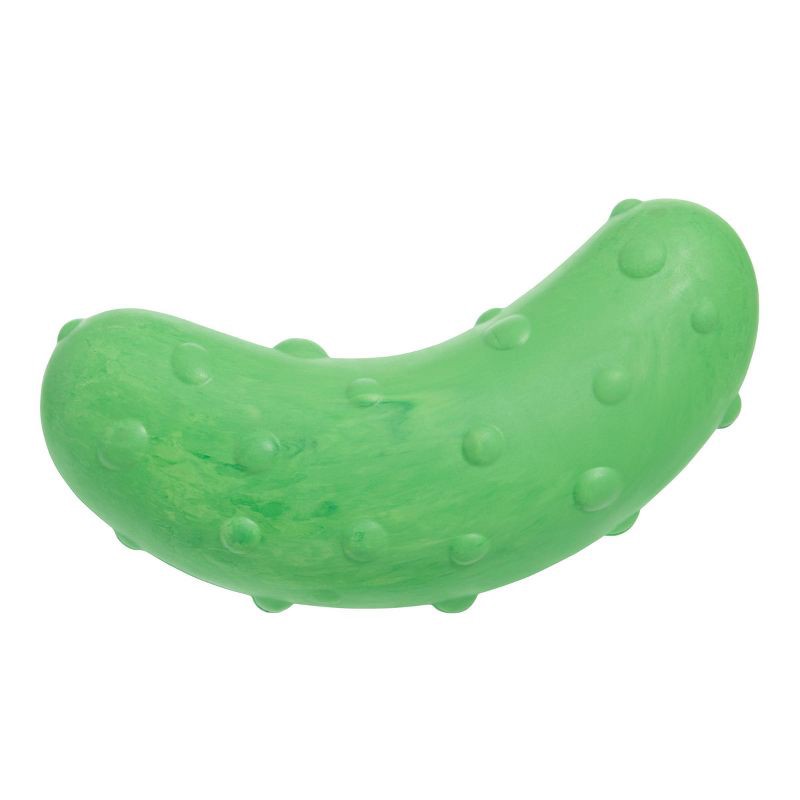 slide 2 of 6, BARK Super Chewer Pickle Stickle Pickle Dog Toy, 1 ct