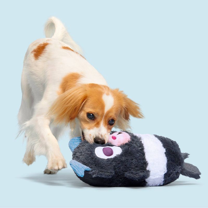 slide 5 of 7, BARK Classic Fuzzy Farm Goat Dog Toy, 1 ct