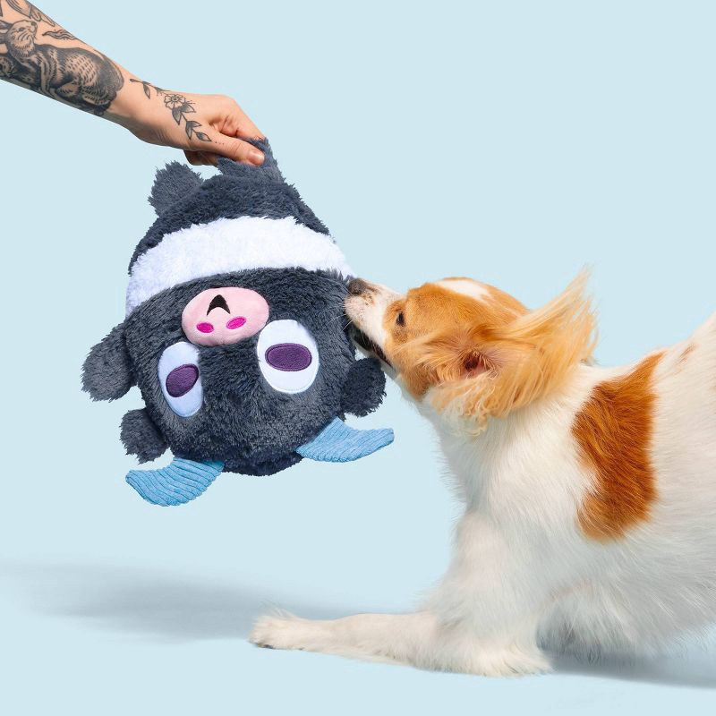 slide 7 of 7, BARK Classic Fuzzy Farm Goat Dog Toy, 1 ct