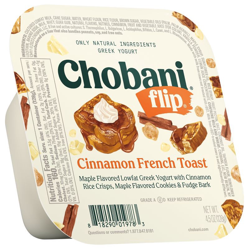 slide 1 of 7, Chobani Greek Yogurt Flip Cinnamon French Toast - 4.5oz, 4.5 oz
