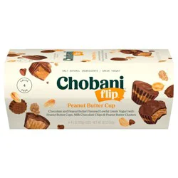 Chobani Greek Yogurt Flip Peanut Butter Cup - 4pk/4.5oz Cups