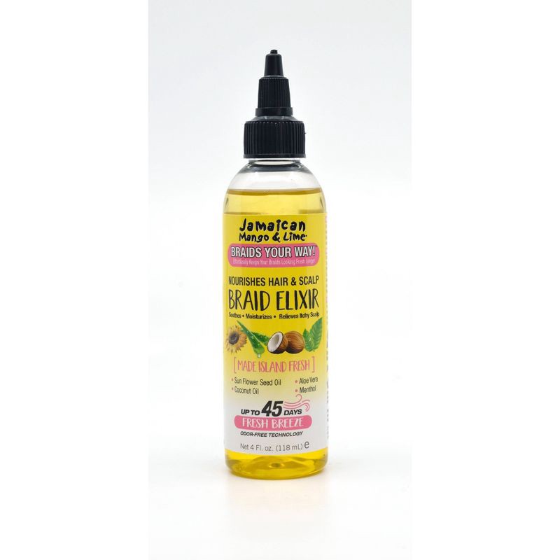 slide 1 of 3, Jamaican Mango & Lime Braid Elixir Anti-Frizz Treatment - 4 fl oz, 4 oz