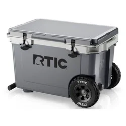 RTIC Outdoors 52qt Ultra-Light Wheeled Hard Sided Cooler - Gray: Polypropylene Material, 78 Can Capacity