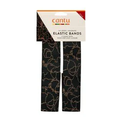 Cantu Elastic Hair Bands - 2ct: Satin, For Textured Hair, Hair Styling