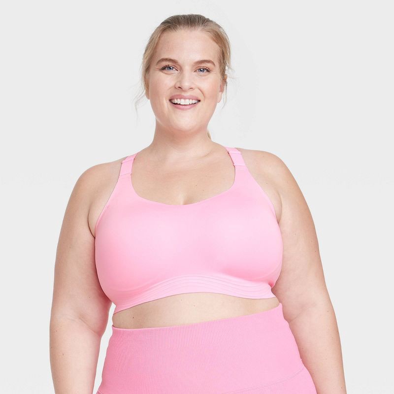 Women's Sculpt High Support Embossed Sports Bra - All In Motion™ Pink XXL 1  ct