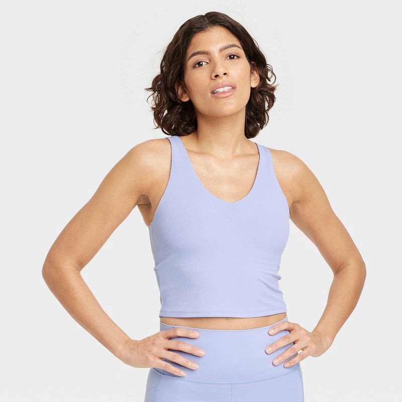 Women's Light Support V-neck Crop Sports Bra - All In Motion