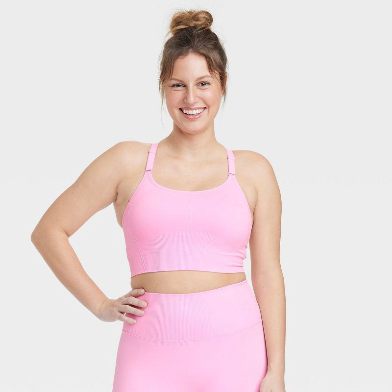 Women's Seamless Medium Support Cami Midline Sports Bra - All In