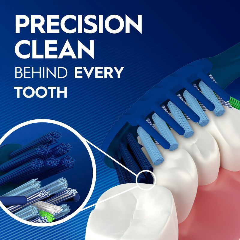 slide 4 of 10, Oral-B CrossAction All In One Toothbrushes Medium - 4ct, 4 ct