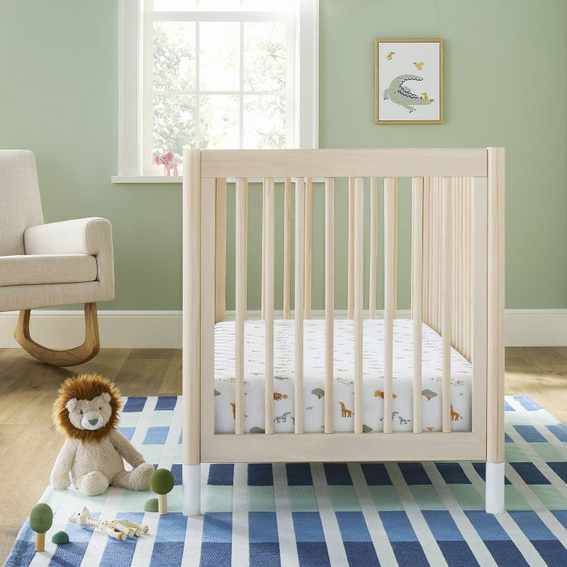 slide 2 of 4, Fitted Jersey Crib Sheet - Safari Stripes - 2pk - Cloud Island™, 2 ct