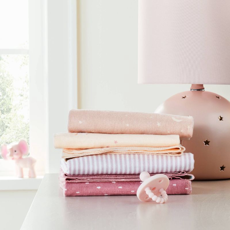 slide 2 of 4, Flannel Baby Blankets - Unicorns - 4pk - Cloud Island™, 4 ct