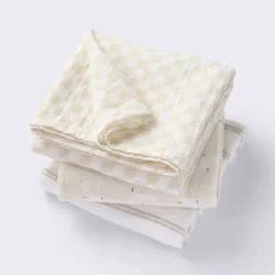 Muslin Swaddle Baby Blanket - Birds Stripes - 3pk - Cloud Island™: Floral Theme, 47" Length, Muslin Construction