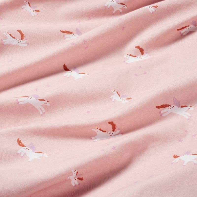 slide 3 of 4, Cotton Fitted Crib Sheet - Unicorn - Cloud Island™, 1 ct