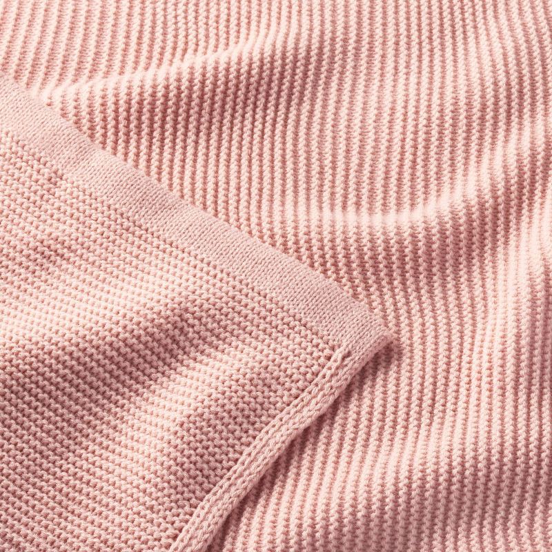 slide 3 of 4, Knit Baby Blanket - Pink - Cloud Island™, 1 ct