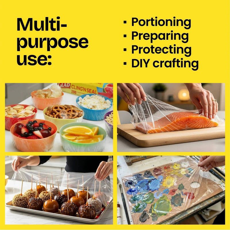 slide 5 of 6, Glad Cling Wrap - 300 sq ft, 300 sq ft