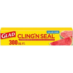 Glad Cling Wrap - 300 sq ft: BPA-Free, Self-Stick, Multipurpose