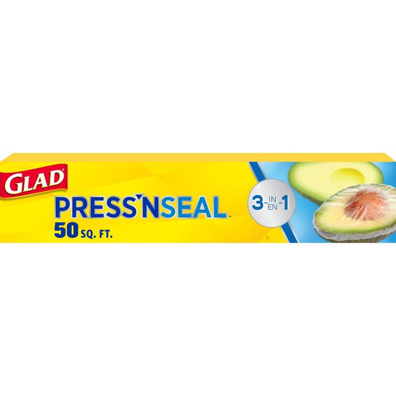slide 1 of 14, Glad Press'N Seal - 50 sq ft, 50 sq ft