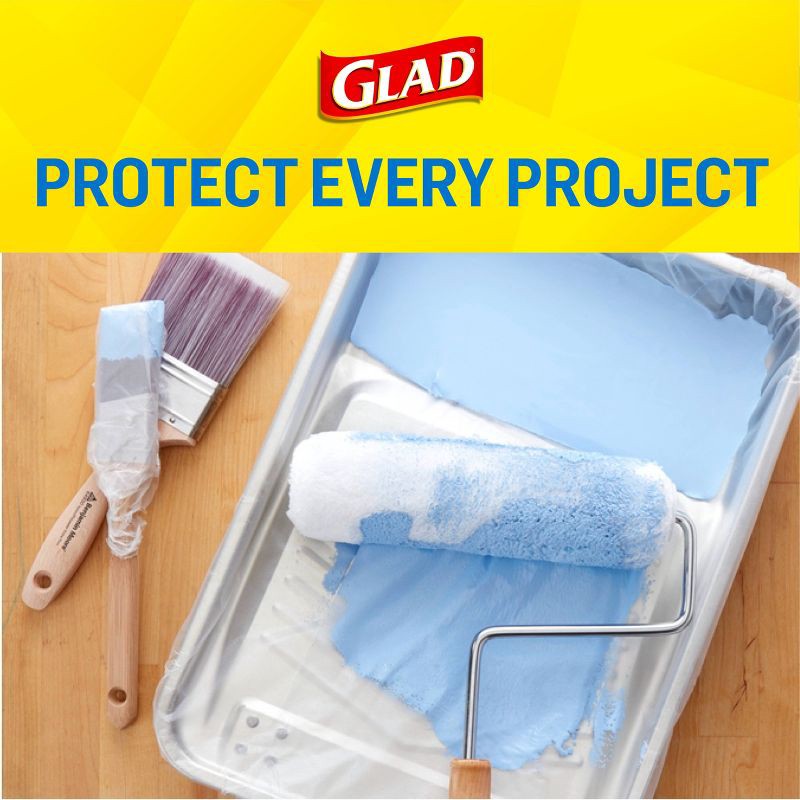 slide 5 of 14, Glad Press'N Seal - 50 sq ft, 50 sq ft