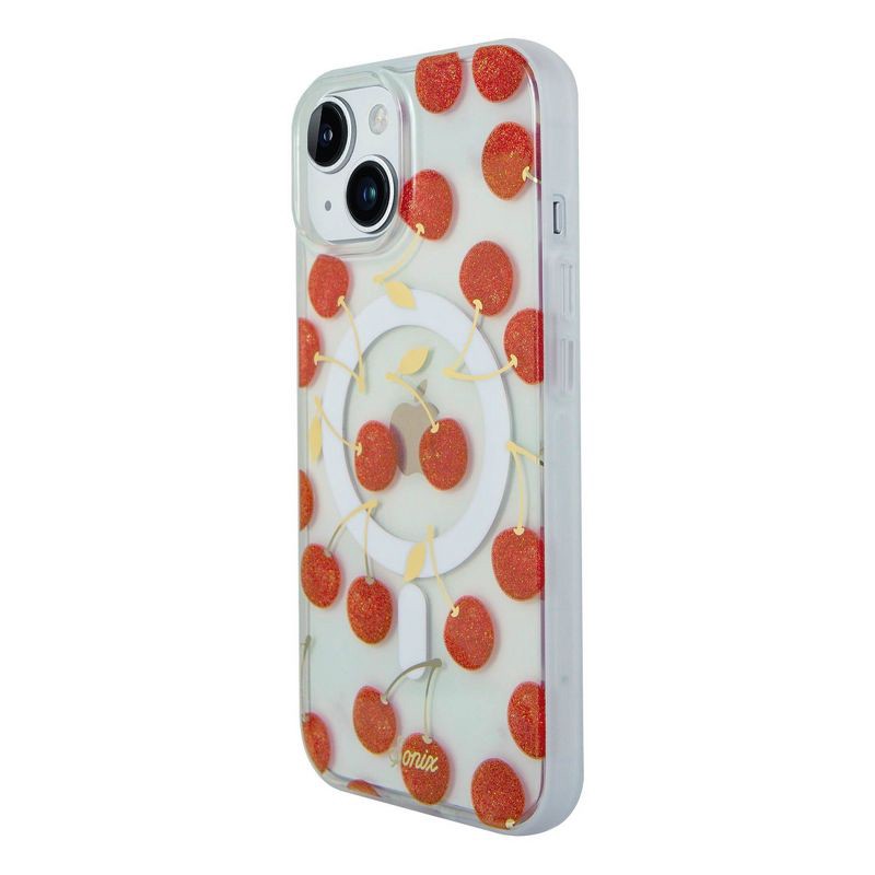 slide 2 of 4, Sonix iPhone16e/iPhone 15/iPhone 14/iPhone 13 Case with MagSafe - Cherry on Top: Food Pattern Polycarbonate Cover, 1 ct