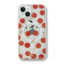 Sonix iPhone16e/iPhone 15/iPhone 14/iPhone 13 Case with MagSafe - Cherry on Top: Food Pattern Polycarbonate Cover