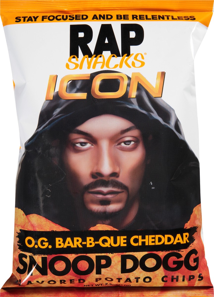 slide 8 of 9, Rap Snacks Snoop Dogg Bar-B-Que Cheddar Potato Chips 2.5 oz, 2.5 oz