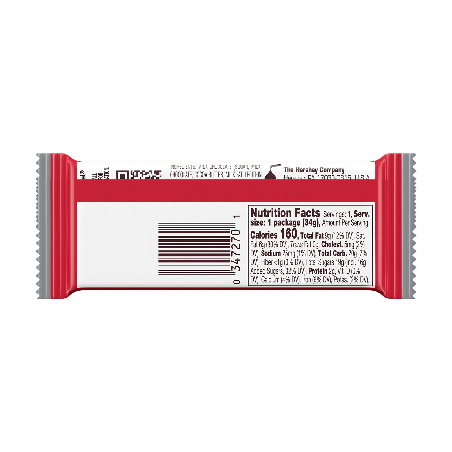 slide 3 of 5, Hershey's Milk Chocolate Santas, Christmas Candy Bar, 1.2 oz, 1.2 oz