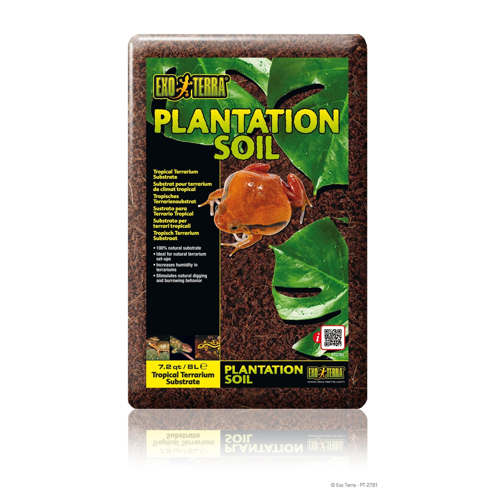 slide 1 of 1, Exo-Terra Plantation Soil Terrarium Substrate, 7.2 qt