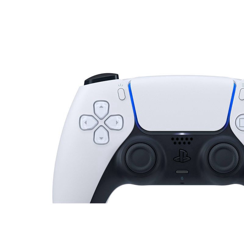 slide 2 of 6, DualSense Wireless Controller for PlayStation 5 - White/Black, 1 ct