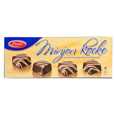 slide 1 of 1, Pionir Minjon Kocke Chocolate, 260 gram