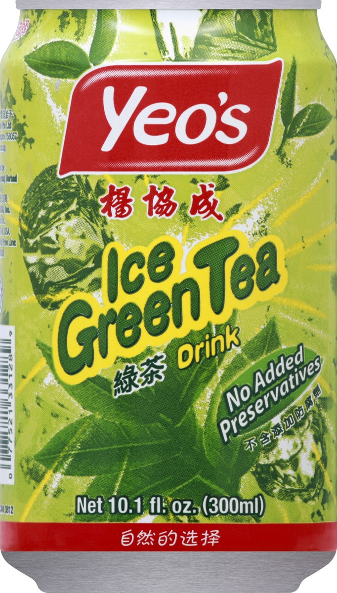 slide 1 of 8, Yeo's Green Tea Drink 10.1 oz, 10.1 oz