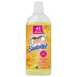 Suavitel Fabric Conditioner, Liquid Fabric Softener, 45 Days of Freshness, HE Compatible, 13 Small Loads, Morning Sun Scent, 13.5 fl Oz. Bottle