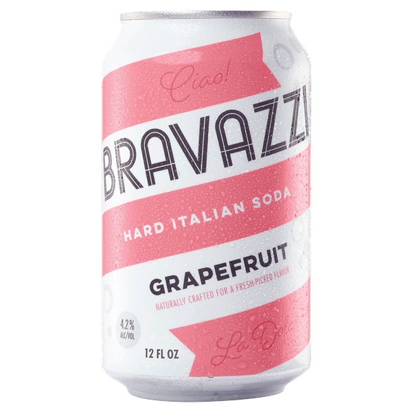 slide 1 of 1, Bravazzi Grapefruit Single Can 12 Oz, 12 oz